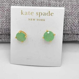 Kate Spade Mint Crystal Stud Earrings NWT!